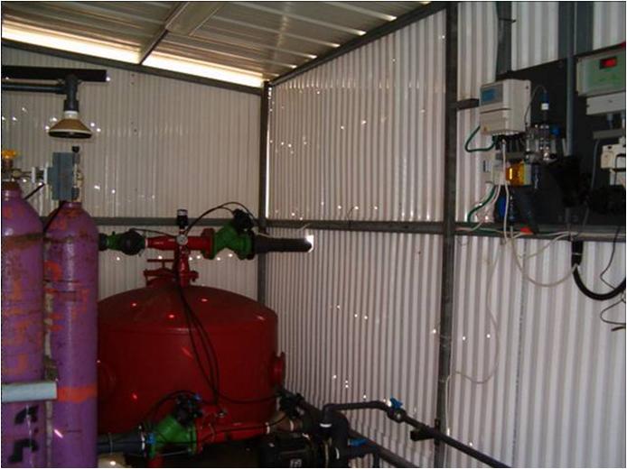 Disinfection with gaseous chlorine